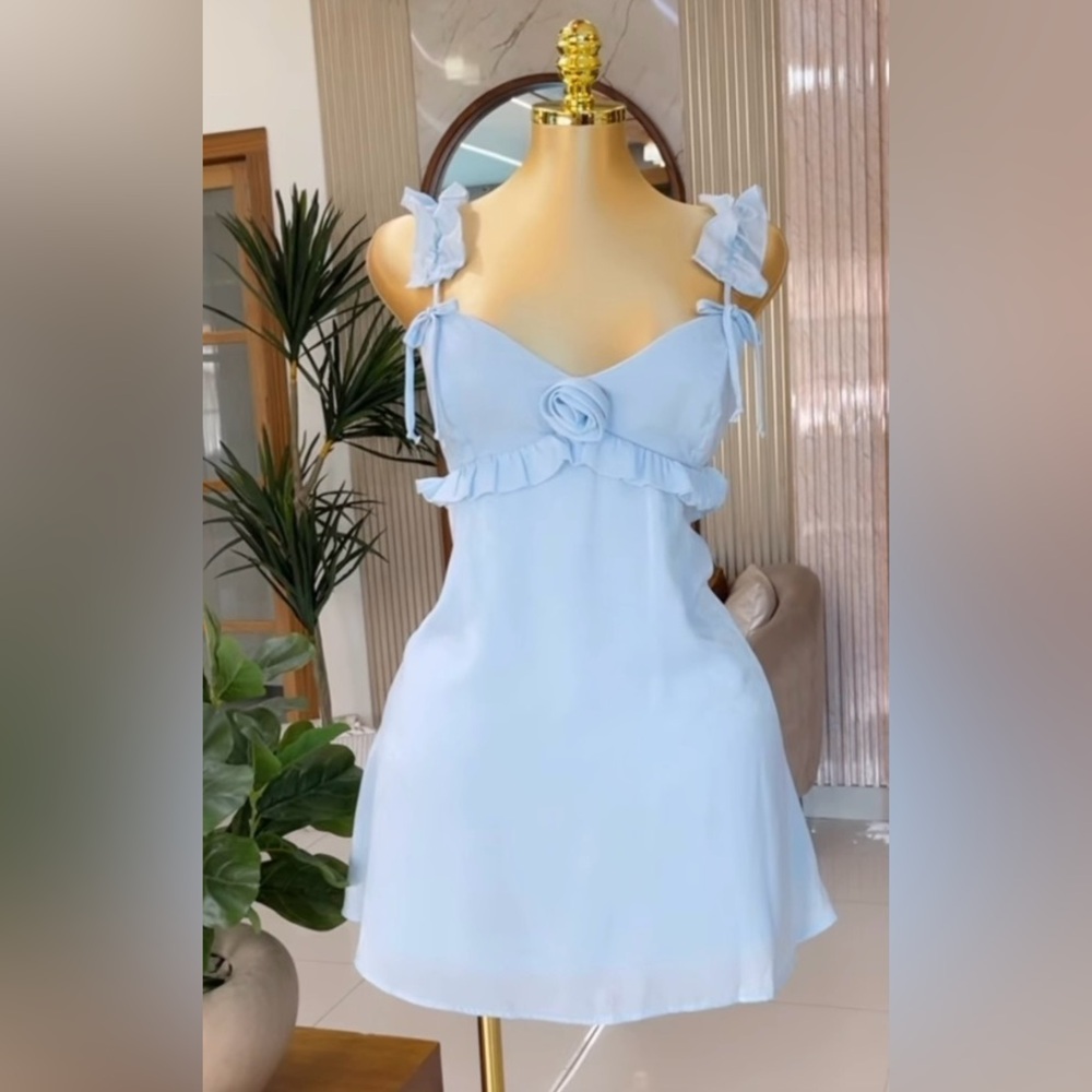 Wild Fable Blue Spaghetti Strap Sundress Mini